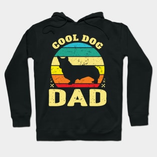 Retro Cool Corgi Dog Dad Hoodie